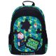 ASTRABAG Ranac đački anatomski 3zipa 1džep AB340 Game 502023063 crno-zeleni - EP3021830