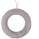 ENA Novogodišnji plišani venac 25cm, siva - 22602-1