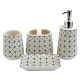 ENA Set za kupatilo crno beli 4/1 - 25287-1