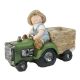 ENA Dekoracija traktor zeleni 47x18x35 cm - 27337-2