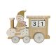 ENA Novogodišnji dekorativni drveni kalendar 18x2x13cm - 29416-2