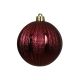 DEKOR DOM Novogodišnje kugle 8cm set 6/1 021044, bordo - 043289