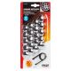 LAMPA ACCESSORIES Set hromiranih poklopaca za šrafove točka 20kom 17mm - 02241