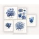 DEKOR DOM Slika Pizza box 5u1 Blue Plants - 022896