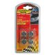 LAMPA ACCESSORIES Kapice ventila hrom-crne kockice 4kom - 02464