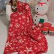 DEKOR DOM Ćebe ECO BLANKET 150x200 - 25164A - Red Snowflake - EP2880189