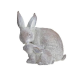 DEKOR DOM Uskršnja dekoracija RABBIT MOTHER WITH CHILD 28cm 10026998 - EP2880372
