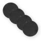 DEKOR DOM Podmetač za čaše STONE 10cm 4kom - Black - HML - 040510
