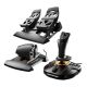 THRUSTMASTER T16000M FCS Flight Pack - Joystick/Foot pedals/Fader - 044305