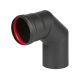 ALFA PLAM Dimno koleno crno Fi 80 - 05405