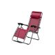 GREEN BAY Podesiva baštenska metalna stolica sa jastukom Messina - crvena - 055680