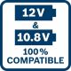 BOSCH Akumulatorska glodalica GKF 12V-8, 2x3.0Ah - 06016B0000
