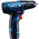 BOSCH Aku. bušilica/odvrtač GSR 120-LI; 2x2,0Ah + 23-delni set bitova za bušenje i uvrtanje sa držačem u koferu - 06019G8002