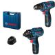 BOSCH Set aku alata, bušilica GSR 120-Li + udarni odvrtač GDR 120-LI, 2 x 2,0 Ah + GAL 12V-20 u koferu - 06019G8023-1