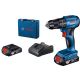 BOSCH AKU VIBRACIONA BUŠILICA-ODVRTAČ GSB 185-LI, 2X2,0AH, U KOFERU - 06019K3100