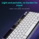 Tastatura Coteci Crystal 84008 Wireless transparent crna - EP3055693