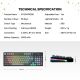 Tastatura Mehanicka Gaming Fantech MK914 RGB Atom PRO96 Wireless Mercury (red switch) - 218371