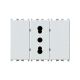 BITAPPO uticnica (1 bipasso+2 slepa modula)Vimar Plana bela 4B.V14.BT - EP3055750