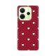 Maska za Xiaomi Redmi Note 14 4G (SRB) Burgundy Hearts Silikonska Print Skin - EP2811262
