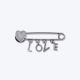 CROCS Bedž love safety pin U - 10013764