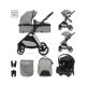 LORELLI KOLICA ZA BEBE 3u1 ASPEN SA TRANS.SEDISTEM+ADAPTERI - GREY - EP2740502