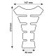 LAMPA Pro tank x4 nalepnica crna - 10027LAMXBK