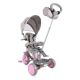 LORELLI Tricikl Lucky crew - Grey&pink - 10050610022