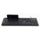 GEMBIRD KB-UM-108 Multimedijalna tastatura US layout black USB sa drzacem za telefon - 101316