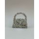 AZIBI Ženska torba od kristalnih perli Piccolina, siva - 101-1-1-1-1-1-1