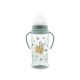 LORELLI Flašica za bebe sa mekanim kljunom i ručkama 350ml My friend, zelena - 10200640006