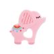 LORELLI Silikonska glodalica za bebe Elephant - Lucky pink - 10210830002