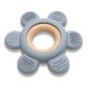 LORELLI SILIKONSKO DRVENA GLODALICA ZA BEBE FLOWER - NATURAL GREY - EP2739896