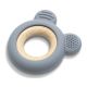 LORELLI SILIKONSKO DRVENA GLODALICA ZA BEBE BEAR - NATURAL GREY - EP2740004