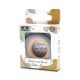 LORELLI SILIKONSKO DRVENA GLODALICA ZA BEBE BEAR - NATURAL GREY - EP2740004