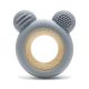LORELLI SILIKONSKO DRVENA GLODALICA ZA BEBE BEAR - NATURAL GREY - EP2740004
