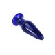 Stakleni analni dildo sa vibracijom Shining Vibrating Glass Plug - 10216-1