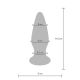 Stakleni analni dildo sa vibracijom Shining Vibrating Glass Plug - 10216-1