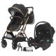 Coccolle Ravello Kolica za Bebe 3u1 Crna - 10269-1-1
