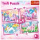 TREFL Puzzle 4u1 Unicorns and Magic 34389 - 54, 48, 35, 70 delova - T34389