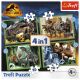 TREFL Puzzle 4u1 Dangerous dinosaurs 34607 - 54, 48, 35, 70 delova - 102815-34607