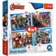 TREFL Puzzle 4u1 Brave Avengers 34386 - 54, 48, 35, 70 delova - 102821-34386