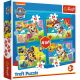 TREFL Puzzle 4u1 Paw Patrol, Running Puppies 34628 - 12, 24, 20, 15 delova - 102826-34628