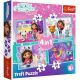 TREFL Puzzle 4u1 Gabby's Big Adventure 34670 - 54, 48, 35, 70 delova - 102839-34670