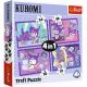 TREFL Puzzle 4u1 Kuromi Day 34676 - 54, 48, 35, 70 delova - 102842-34676