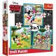 TREFL Puzzle 3u1 Mickey Mouse 34846 - 20, 50, 36 delova - 102858-34846