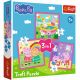 TREFL Puzzle 3u1 Peppa and friends 34873 - 50, 20, 36 delova - 102869-34873