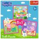 TREFL Puzzle 3u1 Peppa and friends 34873 - 50, 20, 36 delova - 102869-34873