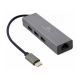 GEMBIRD USB-C Gigabit network adapter + 3-port USB 3.1 HUB (A-CMU3-LAN-01) - 103660