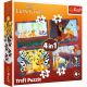 TREFL Puzzle Lion King 4u1 - 54,48, 35, 70 delova - 103838-34653