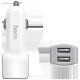 hoco. Auto punjač za telefon, 2 x USB, 5V / 2.4 A - Z23 Grand Style Dual port - 10400